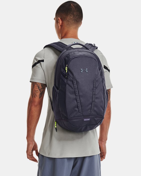 UA Hustle 5.0 Ripstop Backpack, Gray, pdpMainDesktop image number 6